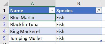 Filtern in Excel