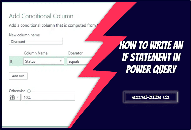 if statement in power query