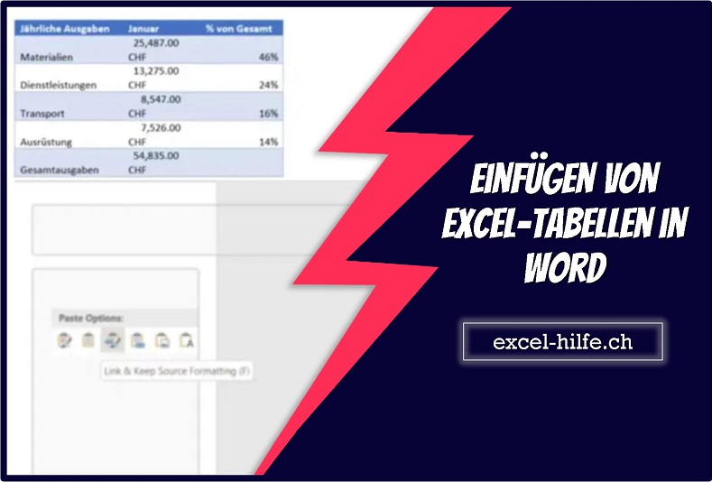Excel zu Word
