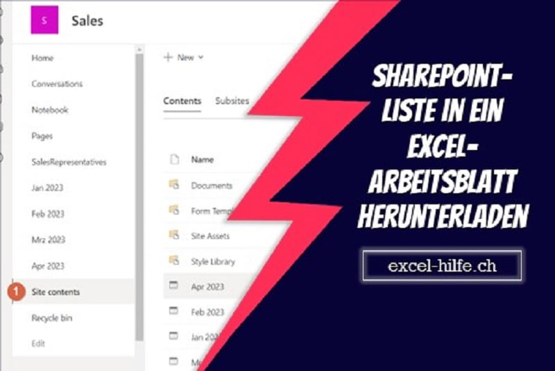 Sharepoint mit Excel verbinden