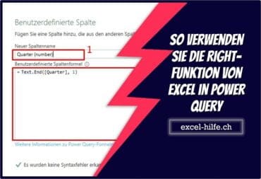 So verwenden Sie die RIGHT-Funktion von Excel in Power Query | excel ...