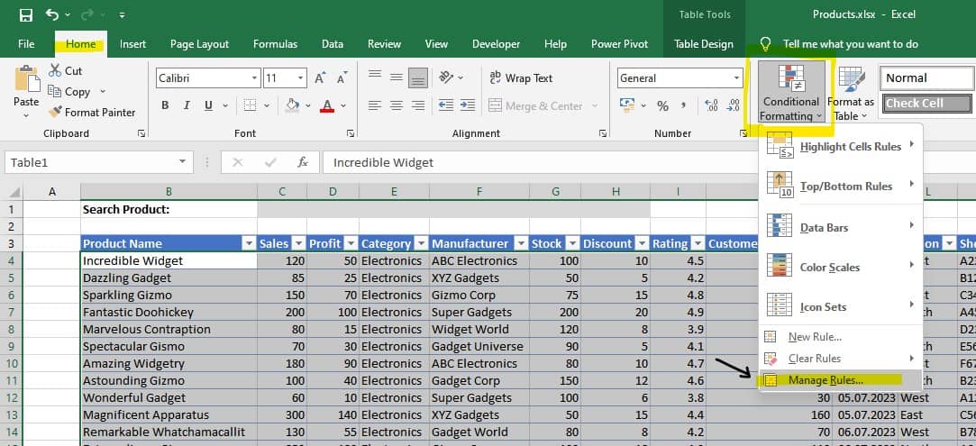 search and highlight in excel_s2_2