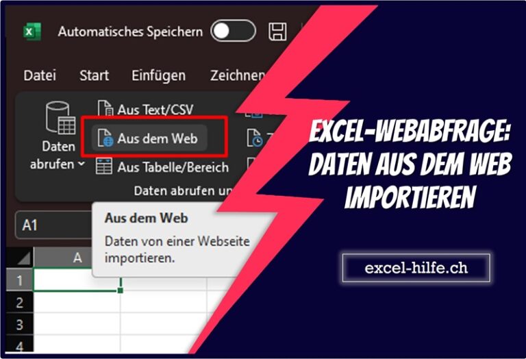 Excel-Webabfrage Daten aus dem Web importieren