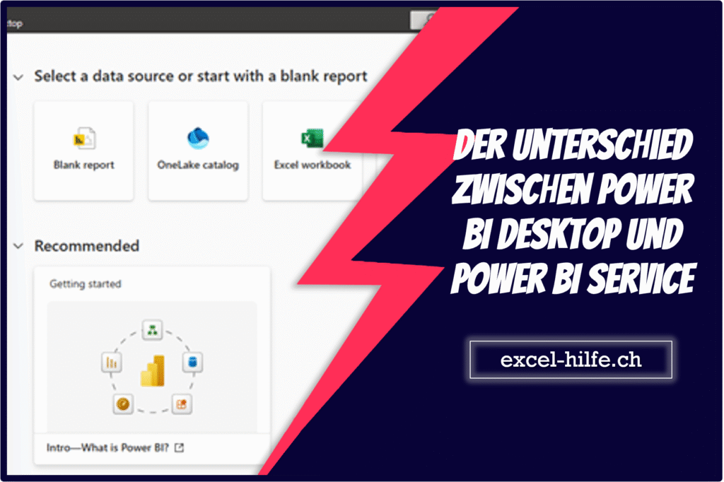 Der Unterschied zwischen Power BI Desktop und Power BI Service