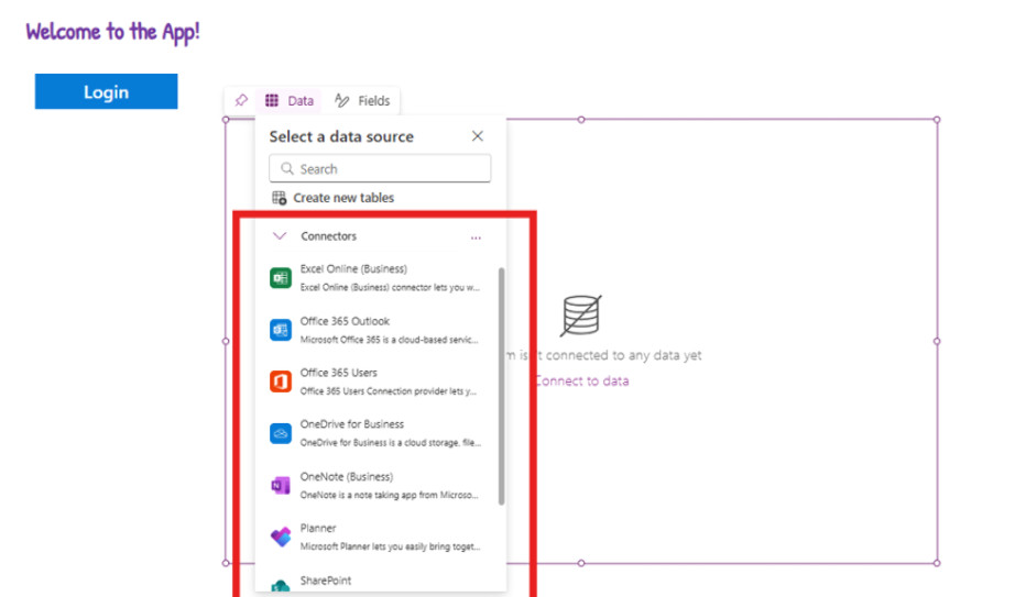 Connect it to a data source.