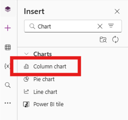 Insert a Chart (e.g., Column Chart).
