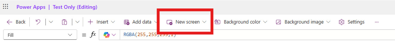 Choose a layout (e.g., Blank, Split Screen, Sidebar, etc.)
