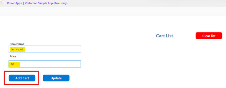 Shows the button becomes enabled once all required fields are filled.