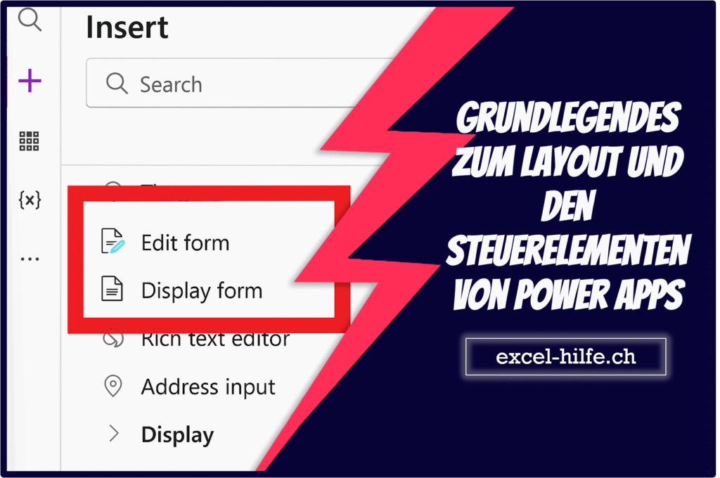 Grundlegendes zum Layout und den Steuerelementen von Power Apps