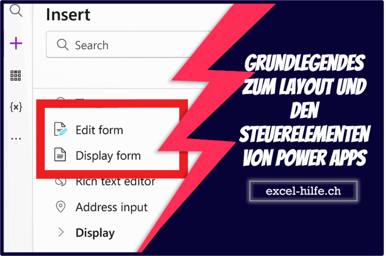 Grundlegendes zum Layout und den Steuerelementen von Power Apps