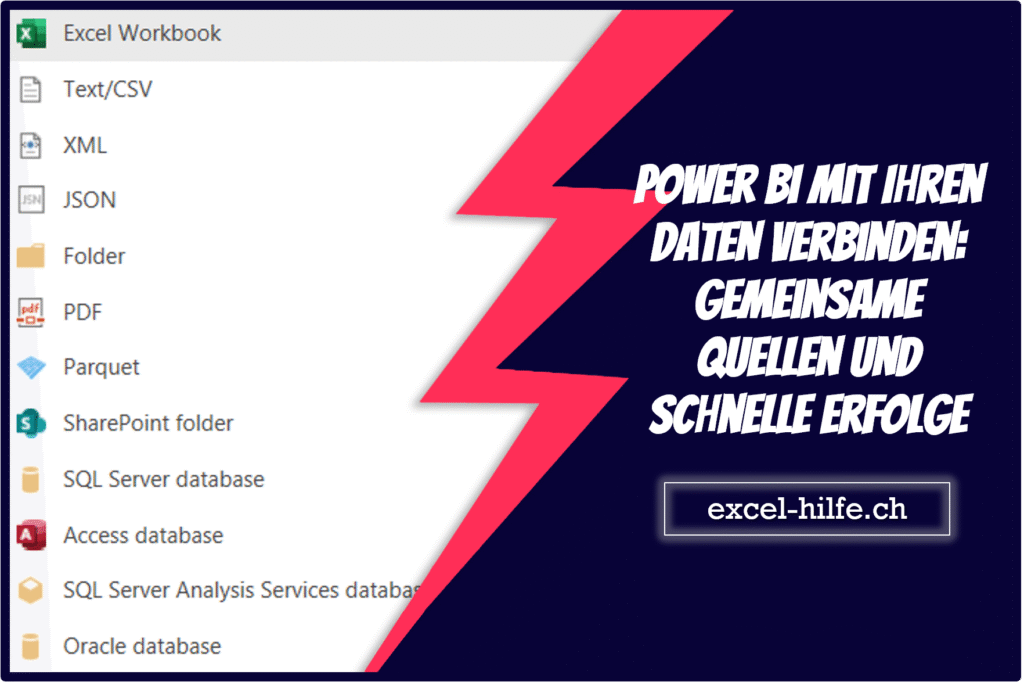 Power BI mit Ihren Daten verbinden: Gemeinsame Quellen und schnelle Erfolge