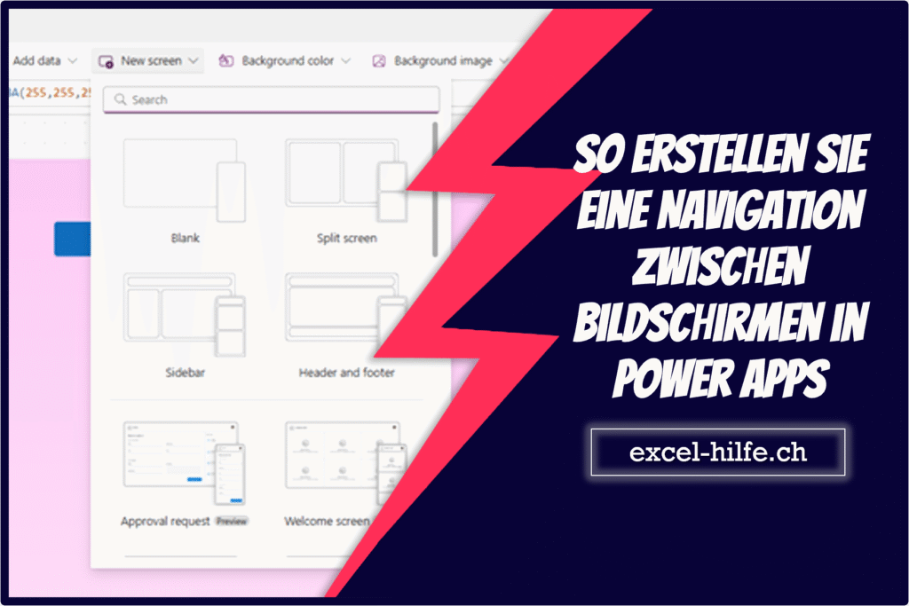 So erstellen Sie eine Navigation zwischen Bildschirmen in Power Apps