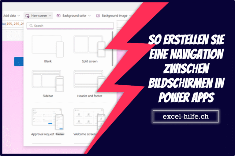 So erstellen Sie eine Navigation zwischen Bildschirmen in Power Apps