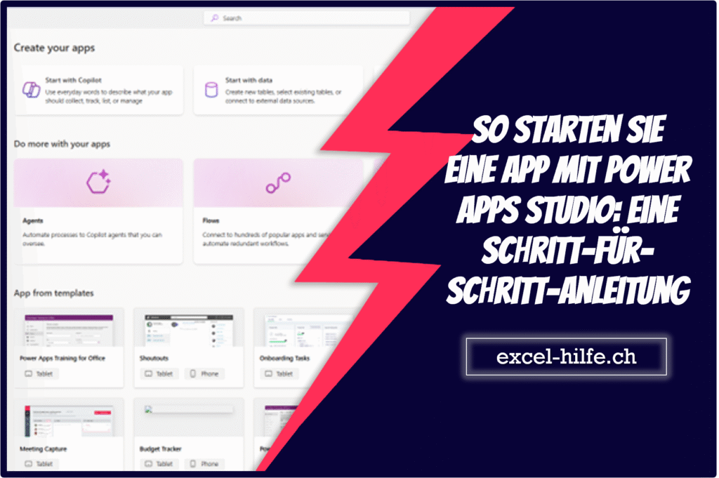 So starten Sie eine App mit Power Apps Studio: Eine Schritt-für-Schritt-Anleitung