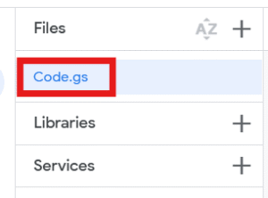 Default code file