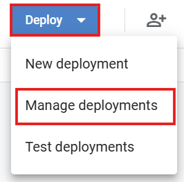 Click deploy then manage deployments