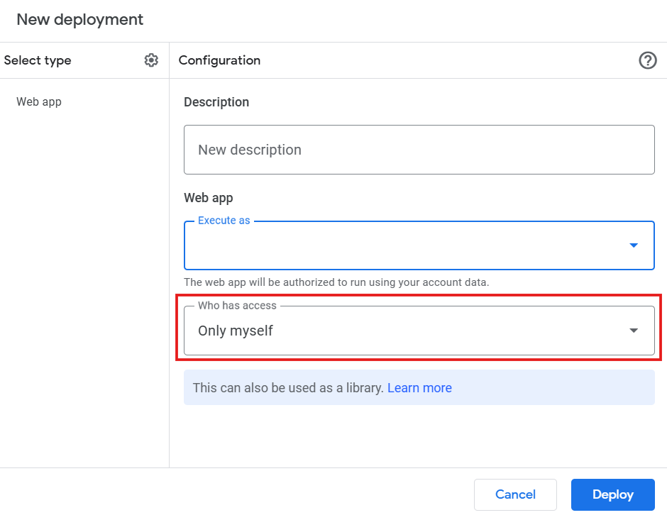 Set the who has access