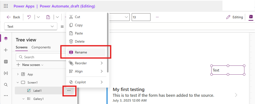 rename to Label RowCount