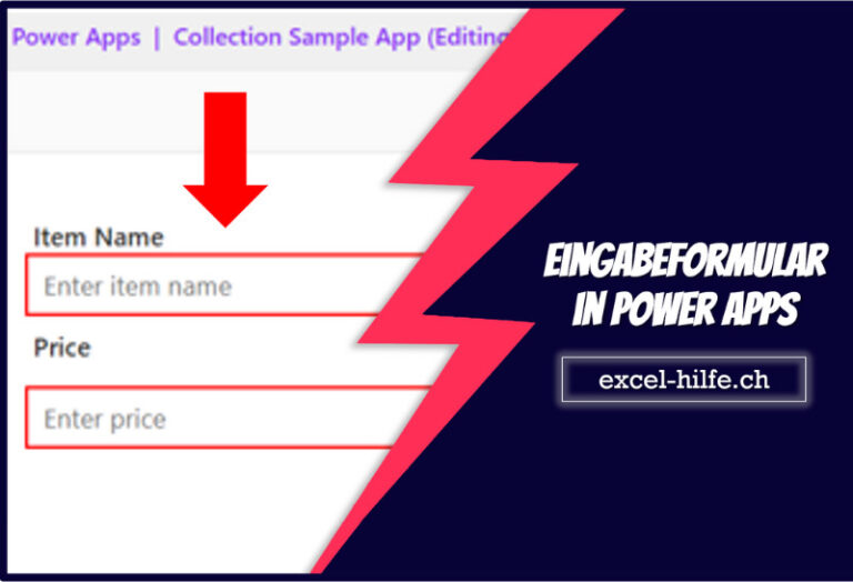 Eingabeformular in Power Apps