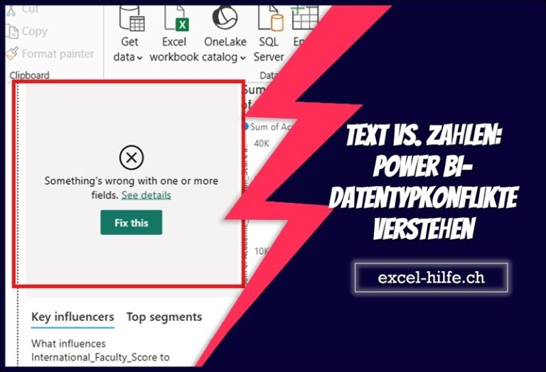 Text vs. Zahlen: Power BI-Datentypkonflikte verstehen