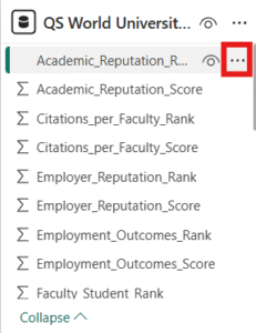 Choose the column you want to fix